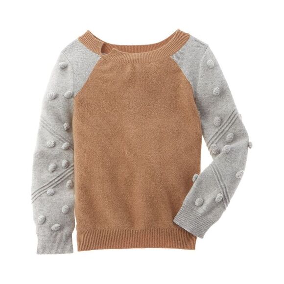 Nellystella GirlsSnowdrop Wool-Blend Sweater Brown